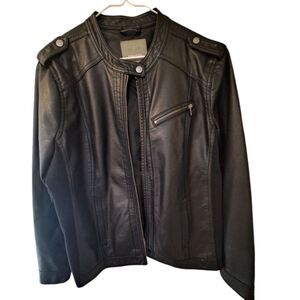 Maurices Black Leather Jacket